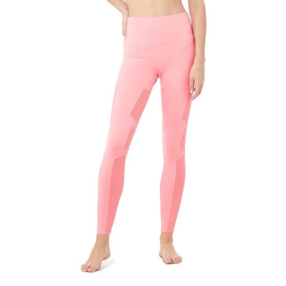 Alo Yoga High Waist Impact Legging Pink Macaron - Picture 4 of 12